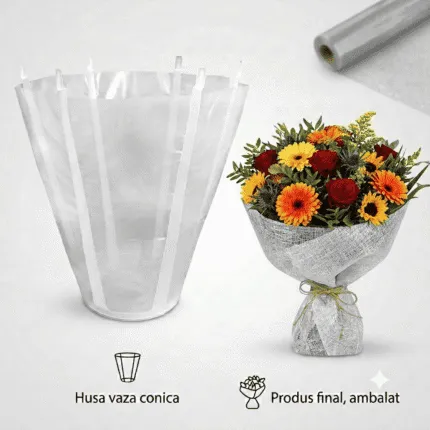 Suport buchete cu rezerva apa 18cm