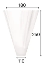 Folie pentru ghiveci 11x18x25 cm/ 1000 buc