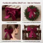 Funda din catifea 28x37 cm/Bordo