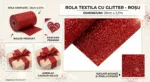 Rola textila cu glitter 28cmx2,7m