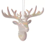 Decoratiune cerb 4x11x6cm/ Alb