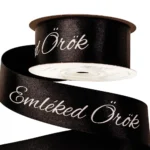Panglica saten/ Emleked Orok 30mm-Negru