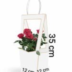 Punga Medaillon Alb 5 buc/set 35x12x12 cm