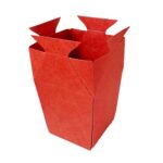 Vas carton Topaze Rosu 202 mm 10buc/set