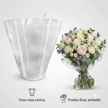 Suport buchete cu rezerva apa 14cm/ 20buc