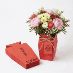 Vas carton Topaze Rosu 10 buc/set