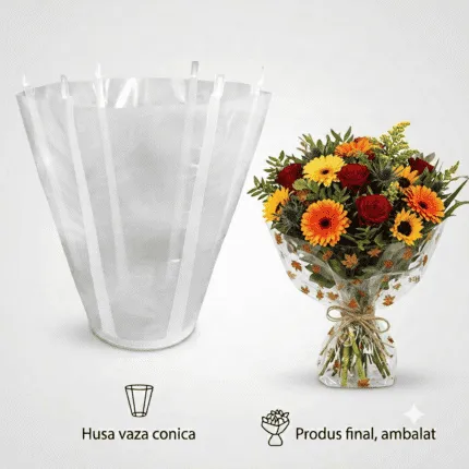 Suport buchete cu rezerva apa 14cm/ 20buc