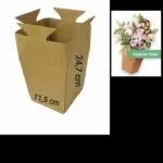 Vas carton Topaze 27,4x11,5 cm/10 buc