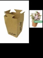 Vas carton Topaze 27,4x11,5 cm/10 buc