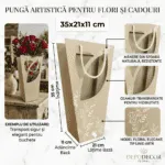 Set punga Boheme 35x21x11cm 10buc