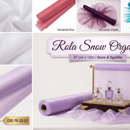 Rola Snow Organza 47 cmx10m