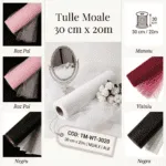 Tulle moale 30 cm x 20m