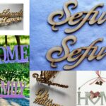 Decoratiune inscriptii din lemn