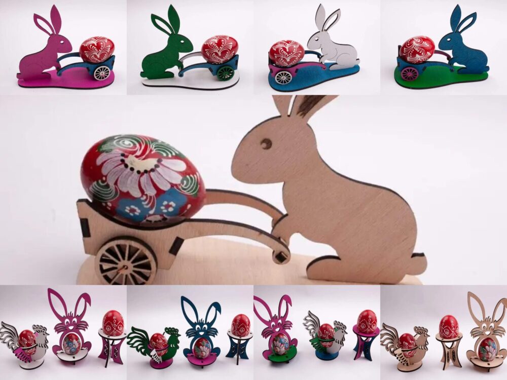 Decoratiuni iepurasi din lemn Decoratiuni iepurasi din lemn