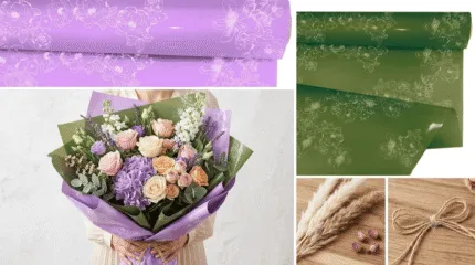 Rolă decorativă Claybrill Camila pentru buchete 0,80x25 m