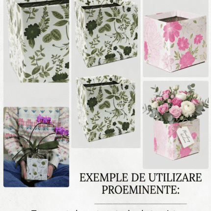 Set 10 cutii florale Simply–carton
