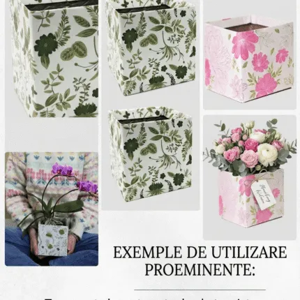 Set 10 cutii florale Simply–carton