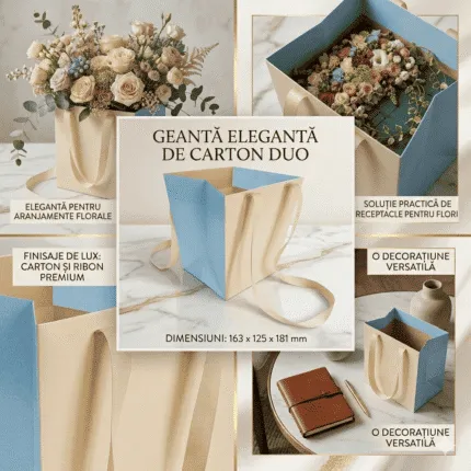 Geanta elegantă de carton Duo 10buc