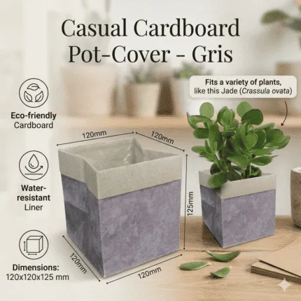Ghivec Ecodesign Din Carton, Gri Premium