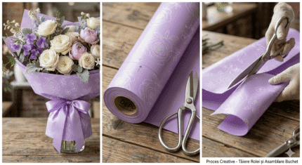 Rolă decorativă Claybrill Camila pentru buchete 0,80x25 m