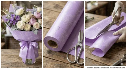 Rolă decorativă Claybrill Camila pentru buchete 0,80x25 m
