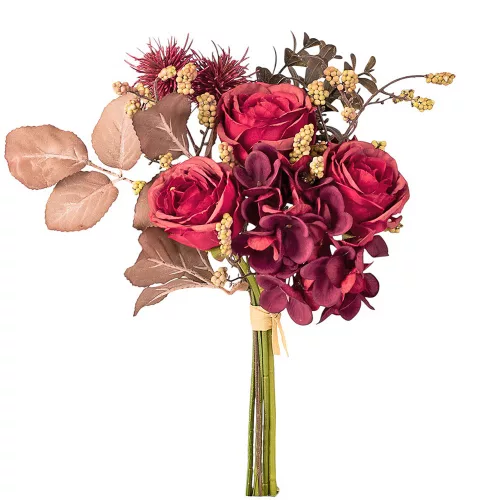 Buchet de flori de mătase cu hortensii Buchet de flori de mătase cu hortensii