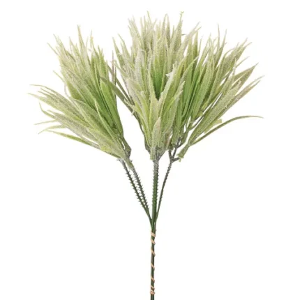 Buchet decorativ de frunze verzi, 6 fire