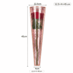 Folie conică pentru flori 45 cm set 50 buc