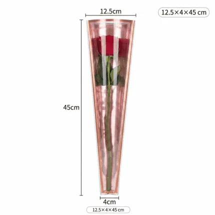 Folie conică pentru flori 45 cm set 50 buc