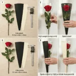 Folie pentru ambalat flori tip con12,5cm x 4cm x 45cm 50 buc