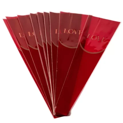 Ambalaj floral Love pentru buchete – 20 buc, 45 cm.