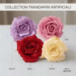 Cap de trandafir din mătase, 11cm