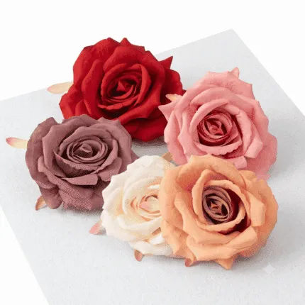 Trandafir de matase 9cm Rosa
