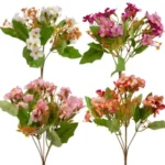 Buchet de flori mici din mătase, 28cm