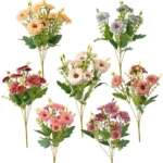 Buchet de flori de matase, 33 cm