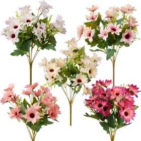 Buchet de flori artificiale din matase, 37cm