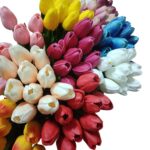 Buchet de lalea real touch, 10 fire, 33.5cm