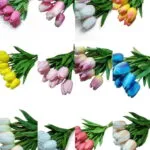 Buchet de lalea real touch, 10 fire, 33.5cm