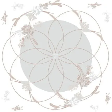 Hârtie florală impermeabilă Honesty alb 70×70 cm/10buc