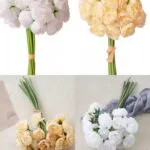 Buchet de ranunculus artificial 32 cm