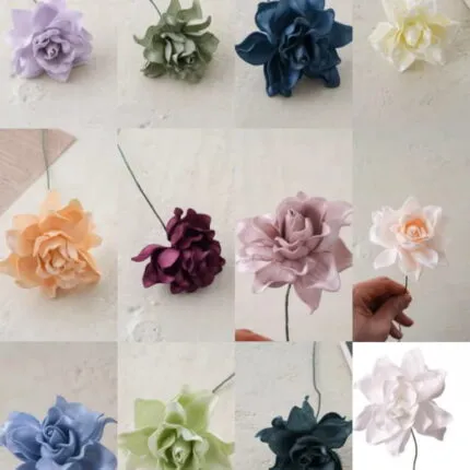 Gardenie artificială din spumă poliuretanică, 24 cm