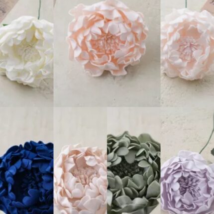 Flori de polifoam Bujori 26 cm/12buc