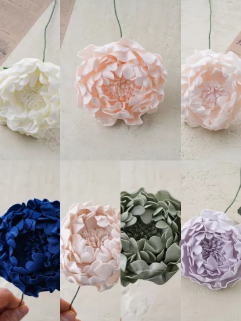 AF216 Flori de polifoam Bujori 26 cm/12buc