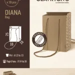 Sacosa Diana 180x180x250 mm/10buc