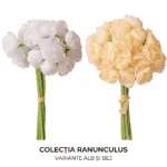 Buchet de ranunculus artificial 32 cm
