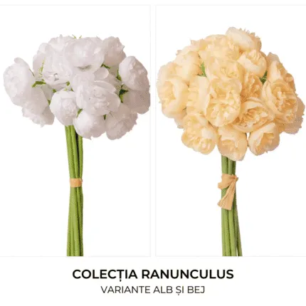 Buchet de ranunculus artificial 32 cm