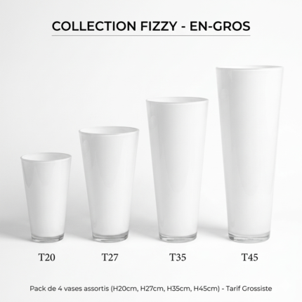 Vaza Fizzy Alb En-Gros