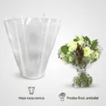 Suport buchete cu rezerva apa 18cm/20buc