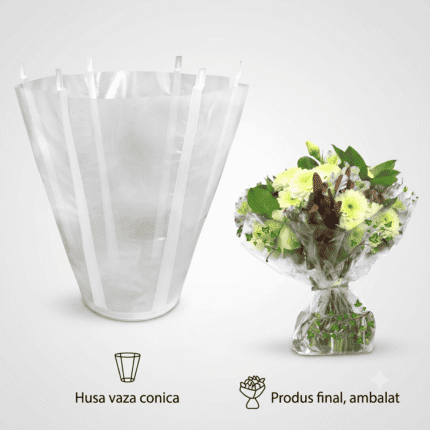 Suport buchete cu rezerva apa 18cm/20buc